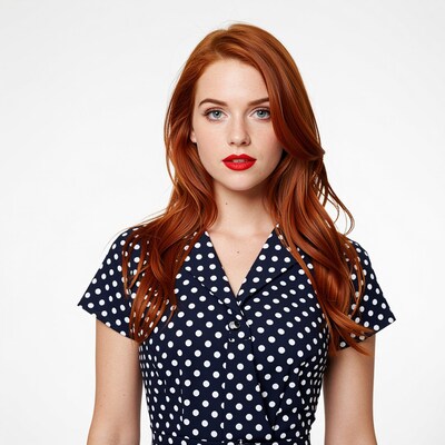 Redhead woman portrait