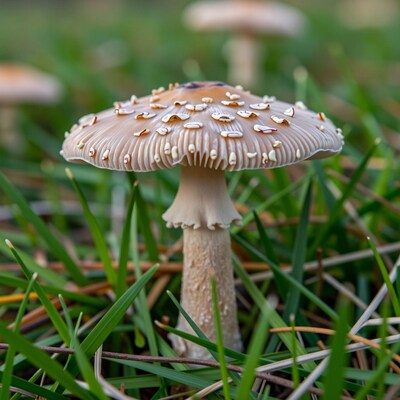 Fly Agaric Mushroom in Grass