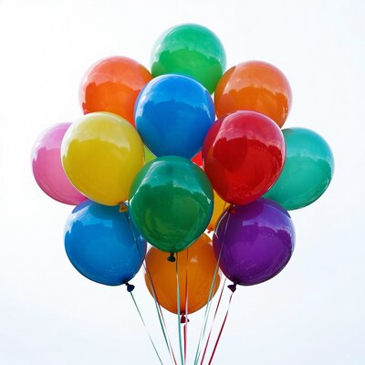 Colorful Balloons Bunch