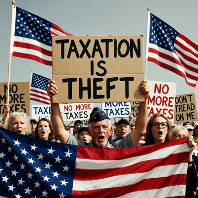 Taxation is Theft Protest