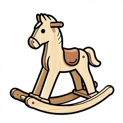 Wooden Rocking Horse