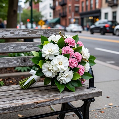 White and Pink Wedding Bouquet