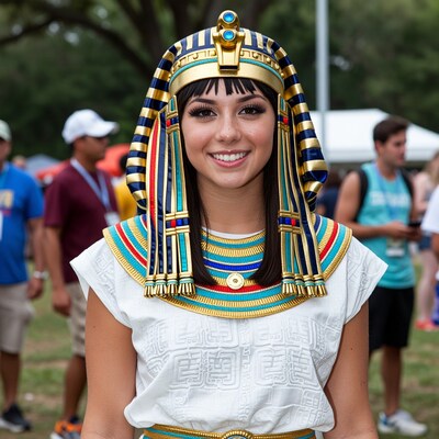 Woman in Egyptian Pharaoh Costume