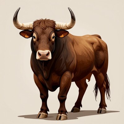 Powerful Brown Bull