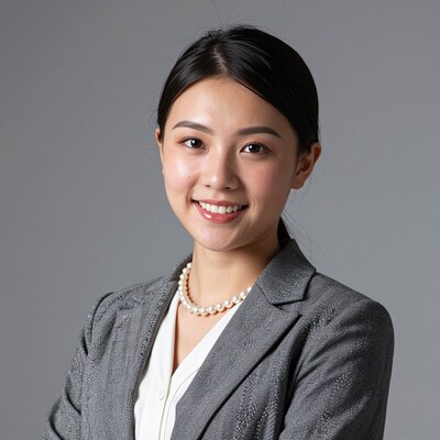 Smiling Asian businesswoman