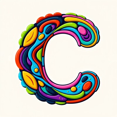 Colorful Letter C