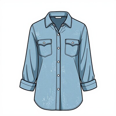 Blue Denim Shirt