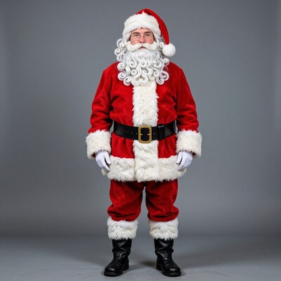 Man in Santa Claus Costume