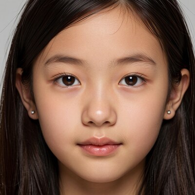 Young East Asian Girl Portrait