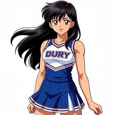 Anime Cheerleader Girl