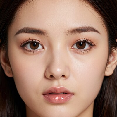 Asian woman close-up face