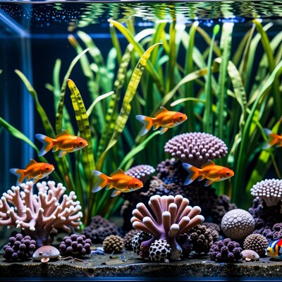 Goldfish in Aquarium