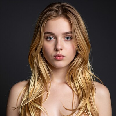 Young Blonde Woman Portrait