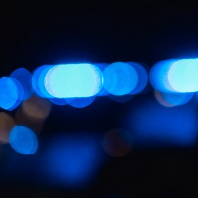 Blue Bokeh Lights