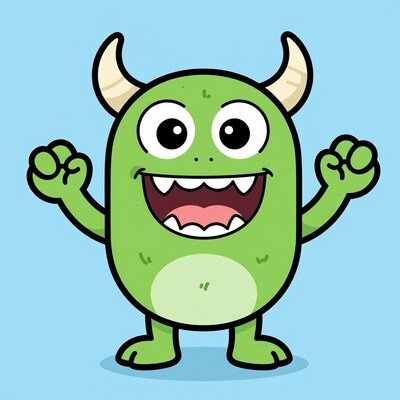 Happy Green Monster