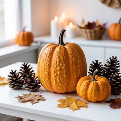 Autumn Pumpkin Still Life