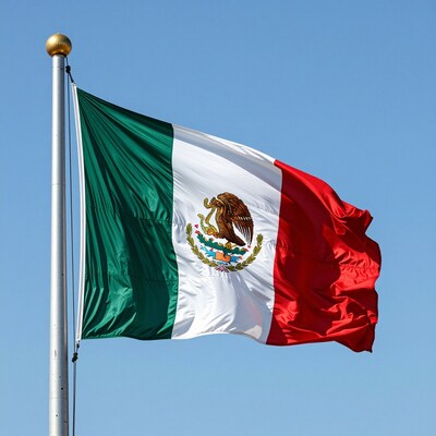 Mexican Flag Waving