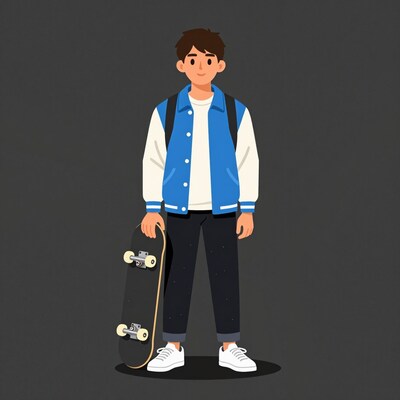 Skateboarder Boy