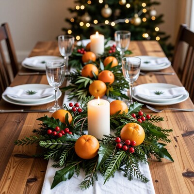 Christmas Table Centerpiece