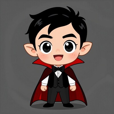 Cartoon Vampire Boy