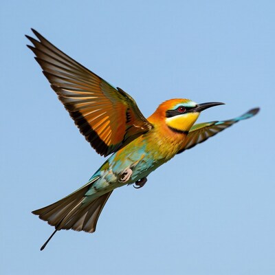 European Bee-eater in Flight
