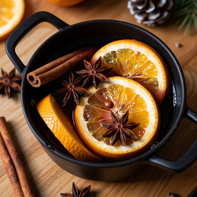 Mulled Wine Pot with Oranges