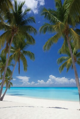 Tropical Beach Palm Trees