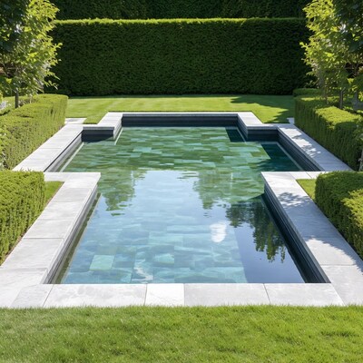 Modern Rectangular Garden Pool