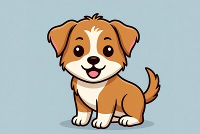Cartoon puppy dog