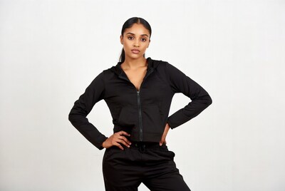 Black woman in athletic wear