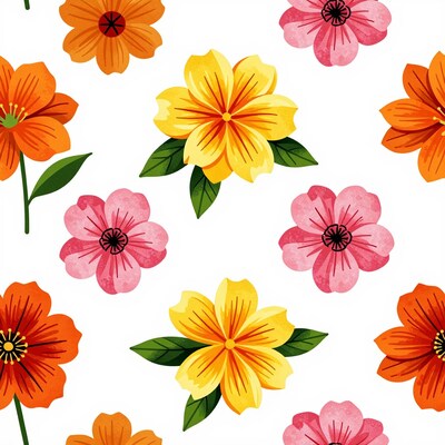 Tropical Flower Pattern
