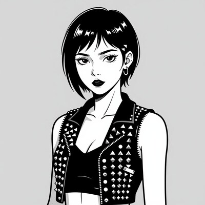 Punk Girl Illustration